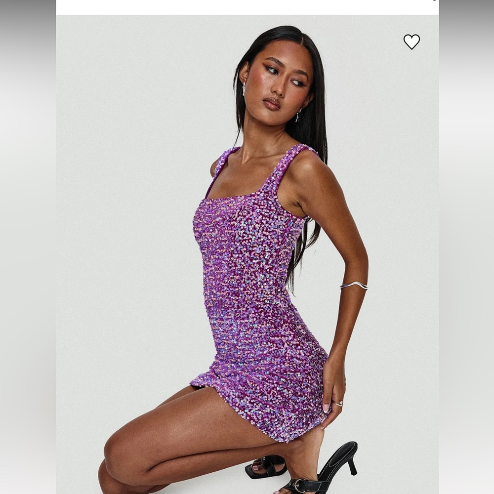 Princess Polly Purple Sequin Mini Dress